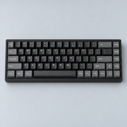 65% Compact Wired Mechanical Keyboard with Hot-Swappable Linear Switches and Dedicated Arrow Keys — Charcoal Black