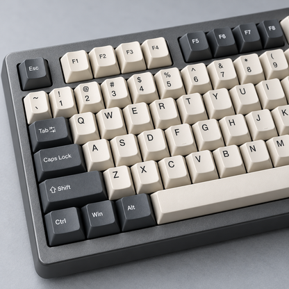 96% Compact Wireless Mechanical Keyboard with Integrated Number Pad, Tri-Mode Connectivity and Hot-Swappable Switches — Graphite & Ivory