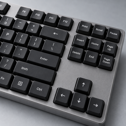 TKL Low-Profile Wireless Mechanical Keyboard with Slim Metal Frame, Separate Navigation Cluster and Bluetooth Connectivity — Dark Grey
