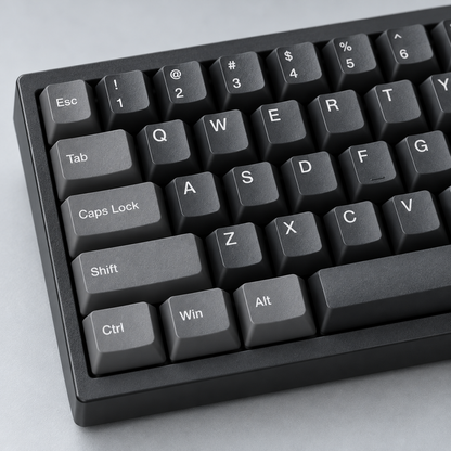 65% Compact Wired Mechanical Keyboard with Hot-Swappable Linear Switches and Dedicated Arrow Keys — Charcoal Black